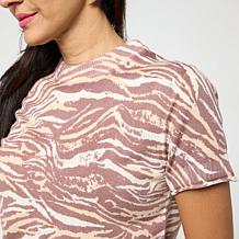 DG2 by Diane Gilman SoftEase Short-Sleeve Printed Sweater