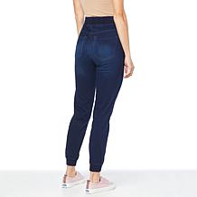 DG2 by Diane Gilman Super Stretch Knit Denim Pull-On Jogger