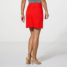 DG2 by Diane Gilman Super Stretch Knit Denim Skort