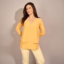 DG2 by Diane Gilman V-Neck 3/4-Sleeve Easy Top