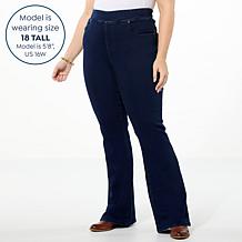 DG2 by Diane Gilman Virtual Stretch Denim Pull-On Flare Jean