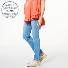DG2 by Diane Gilman Virtual Stretch Denim Straight-Leg Jean