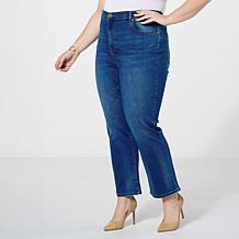 DG2 by Diane Gilman Virtual Stretch Denim Straight Leg Crop Jean