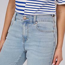 DG2 by Diane Gilman Virtual Stretch Denim Straight Leg Crop Jean