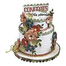 Diamond Press 3D Birthday Cake Stamp & Die Kit