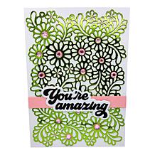 Diamond Press 5" x 7" Floral and Geometric Large-Format Dies Set of 2