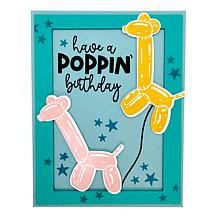 Diamond Press Balloon Animals Stamp, Die and Stencil Kit