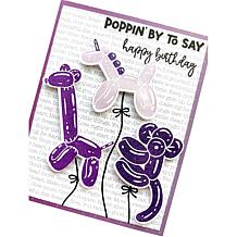 Diamond Press Balloon Animals Stamp, Die and Stencil Kit