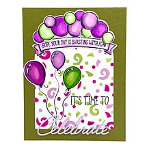 Diamond Press Balloon Arch Stamp, Die and Stencil Set