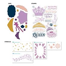 Diamond Press Born to Sparkle Stamp, Die and Stencil Set