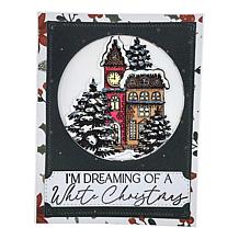 Diamond Press Christmas Reveal Stamp, Die and Stencil Set