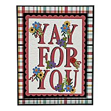 Diamond Press Flower Alphabet Die Kit