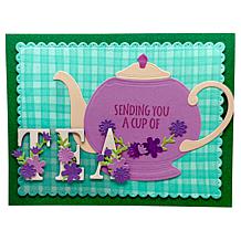 Diamond Press Flower Alphabet Die Kit