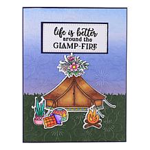 Diamond Press Happy Glamper Stamp & Die Kit