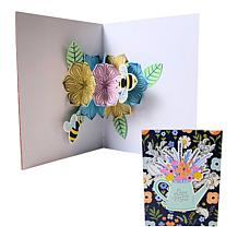 Diamond Press Heart Flowers Stamp and Die Pop-Up Card Kit