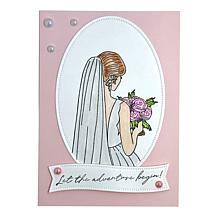 Diamond Press Here Comes the Bride Stamp and Die Kit