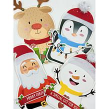 Diamond Press Holiday Shaped Character Cards - Set of 24