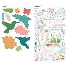 Diamond Press Hummingbird Stamp and Die Kit