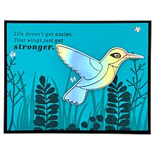 Diamond Press Hummingbird Stamp and Die Kit