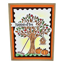 Diamond Press In Every Season Stamp, Die and Stencil Set