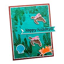 Diamond Press Nautical Christmas Stamp, Die and Stencil Set