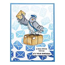 Diamond Press Pigeon Post Stamp, Die & Stencil Kit