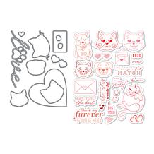 Diamond Press Purrfect Match Stamp and Die Kit