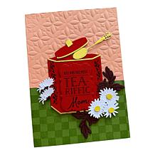 Diamond Press Spill the Tea Stamp and Die Kit