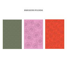 Diamond Press Spring 3D Embossing Folders - Set of 3