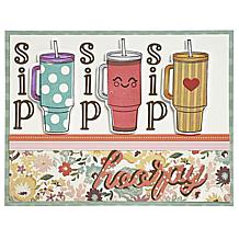 Diamond Press Water Bottle Stamp, Die and Stencil Kit