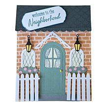 Diamond Press Welcome Home Stamp, Die & Stencil Kit