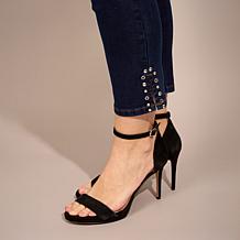 Diane Gilman Legacy Stretch Denim Studded Skinny Crop Jean