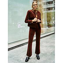 Diane Gilman Stretch Velveteen Baby Bootcut Pant