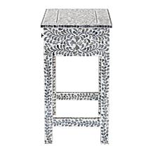 Diata Coastal Console Table with Capiz Shell Design