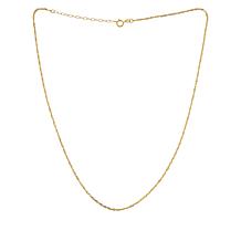 Dieci 18" 10K Gold Singapore Chain Necklace