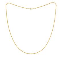 Dieci 20" 10K Gold Diamond-Cut Rope Chain Necklace