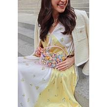 DiFerdinando Petal Paradise Floral Shoulder Bag