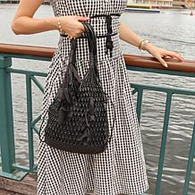 DiFerdinando Secret Garden Macrame Flower Tote Bag