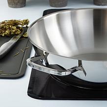DiNA Helix 18/10 Stainless Steel 12" Wok 5.6qt.