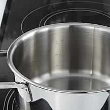 DiNA Helix Recycled 18/10 SS 8" Stockpot 2.2qt., Glass Lid