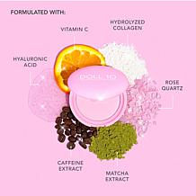 Doll 10 Doll Skin Pink Power Pressed Powder with Brush & Powder Puff