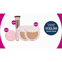 Doll 10 TCE Serum Powder 2-pack with Foundation Brush and Powder Puff