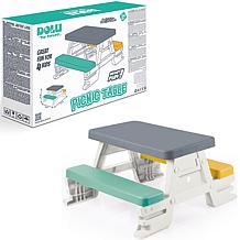 Dolu: Picnic Table for 4 - Indoor/Outdoor, 30.3 x 28 x 17"