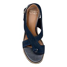 Donald Pliner Alanee Leather/Suede Wedge Sandal