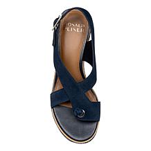 Donald Pliner Alanee Leather/Suede Wedge Sandal