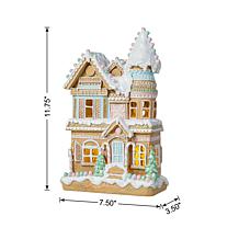Double-Layered Christmas Macaron Resin Village Table Decor