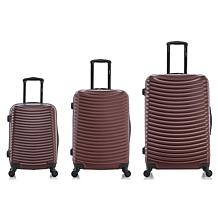 DUKAP Adly 3-Piece Lightweight Hardside Spinner Luggage Set