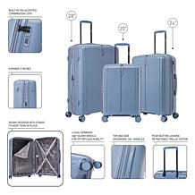 DUKAP Airley 3-Piece Lightweight Hardside Spinner Luggage Set