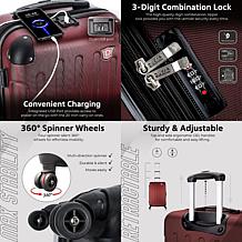 DUKAP Intely 20" Lightweight Hardside Carry-on Spinner Suitcase