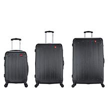 DUKAP Intely Smart 3-Piece Hardside Spinner Luggage Set with TSA Lock